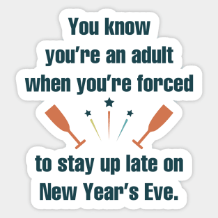 Adult New Year’s Eve Sticker